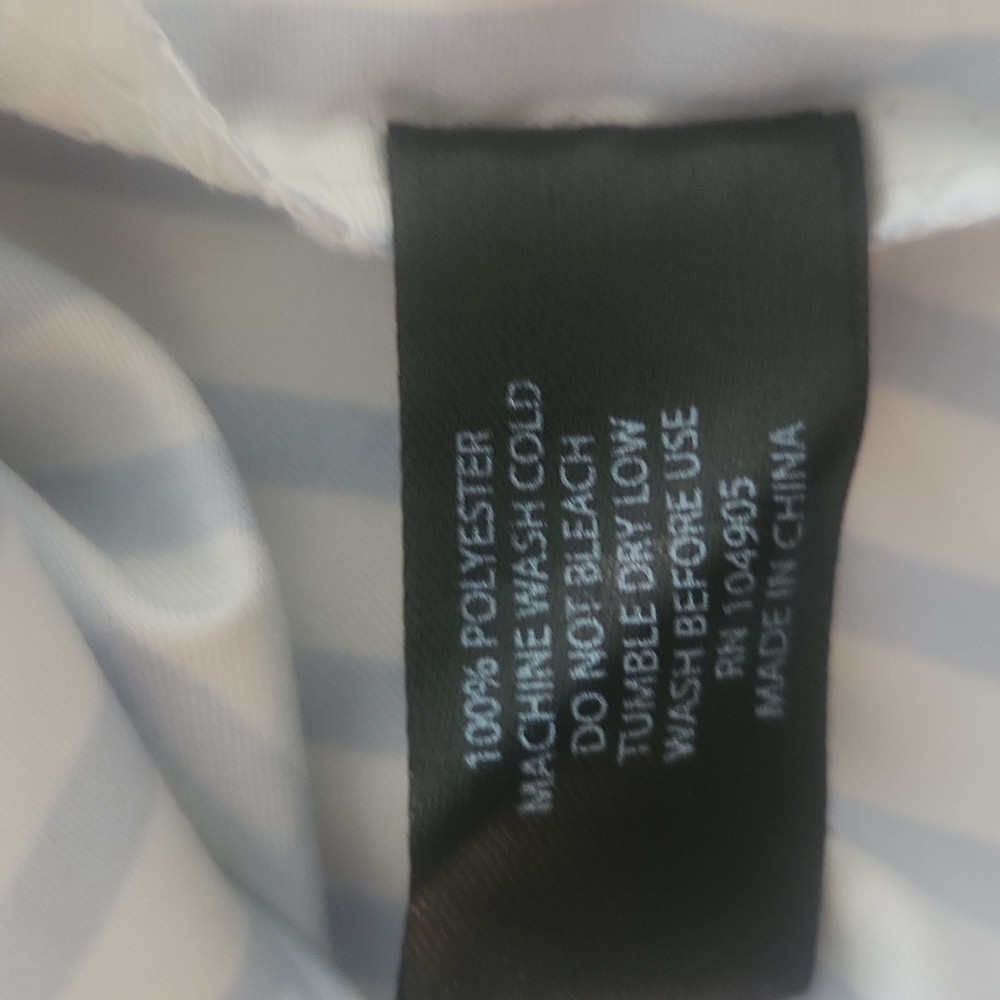 Cynthia Rowley Blue & white striped Full size Sheet Set - Picture 4 of 4